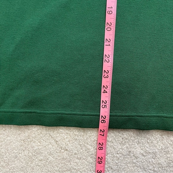 Banana Republic Sweater Mens Large Green Elbow Patch Mock Neck Pullover Casual - Picture 9 of 10